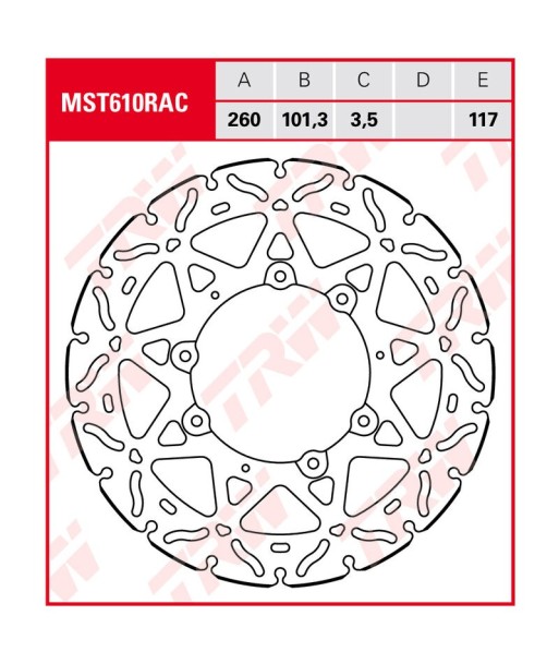 Disco de freno TRW MST 610 RAC