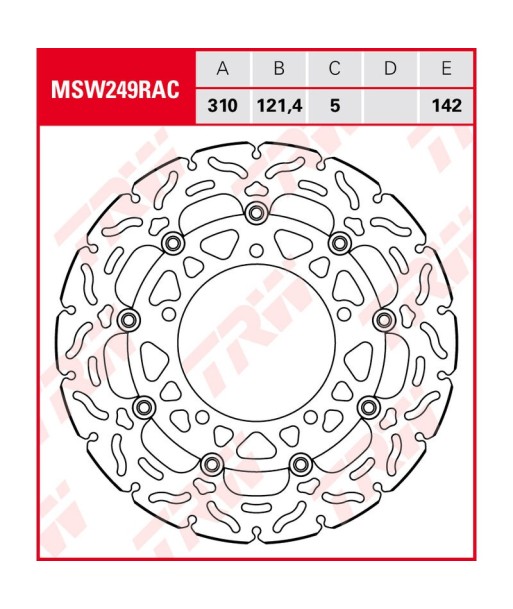 Disco de freno TRW MSW 249 RAC