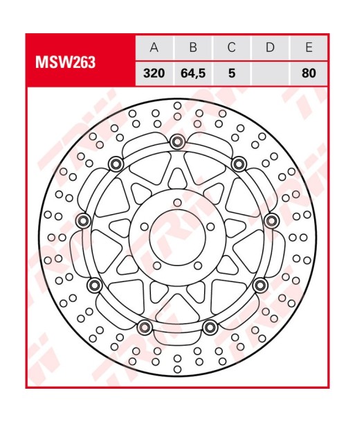 Disco de freno TRW MSW 263