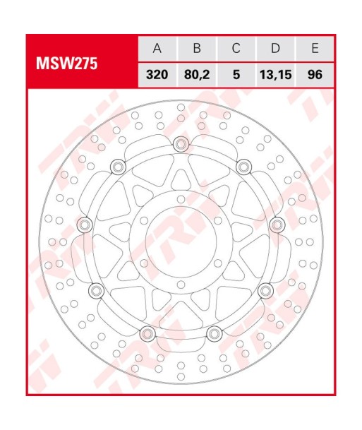 Disco de freno TRW MSW 275