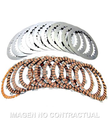 KIT DISCOS + SEPARADORES COMPLETO FCC KAWASAKI BN 125 ELIMINATOR