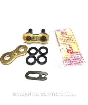 Enganche clip DID 520 VX3 oro (FJ)