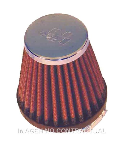 Filtro PTT K&N cónico cromado D interior 40 mm
