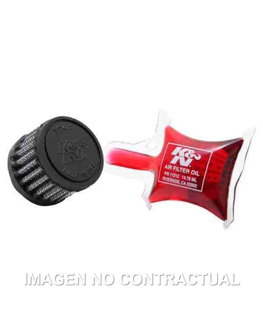 Filtro aire K&N Universal goma 5,8'FLG, 1-3/8'