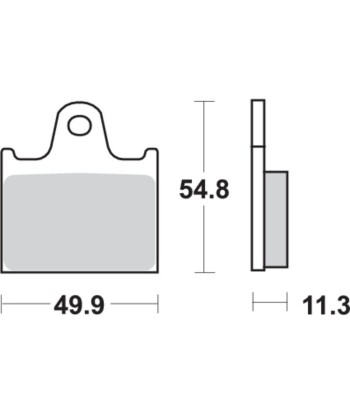 Pastilla de freno SBS P573-LF