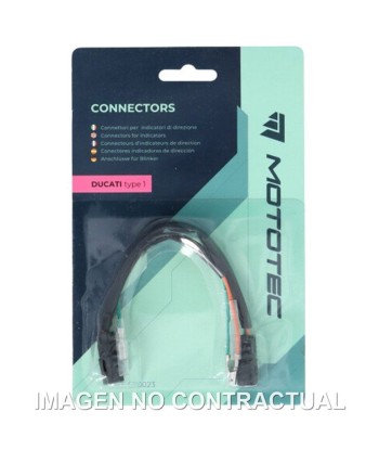 PAR DE CONECTORES MOTOTEC PARA INTERMITENTES DUCATI (TIPO 1)