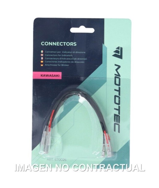 PAR DE CONECTORES MOTOTEC INTERMITENTES KAWASAKI