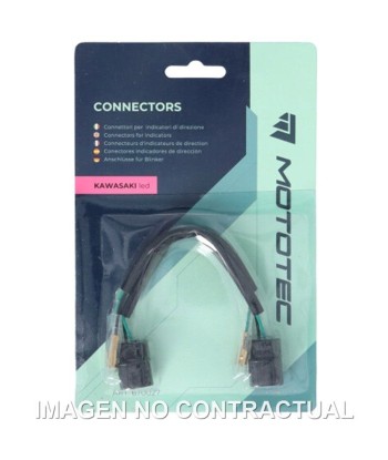 PAR DE CONECTORES MOTOTEC INTERMITENTES KAWASAKI (LED)