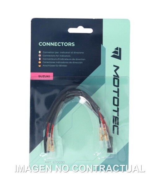 PAR DE CONECTORES MOTOTEC INTERMITENTES SUZUKI