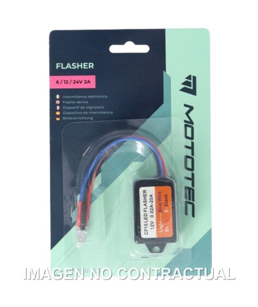 INTERMITENCIA ELECTRÓNICA MOTOTEC 6/12/24V 2A