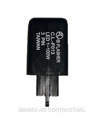 Intermitencia Electrónica LED CC 12V / 1-100W 3 Terminales