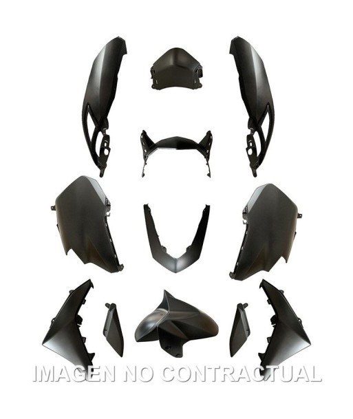 KIT PLASTICOS HERT YAMAHA N-MAX 125 11 PZAS GRIS MATE METALIZADO