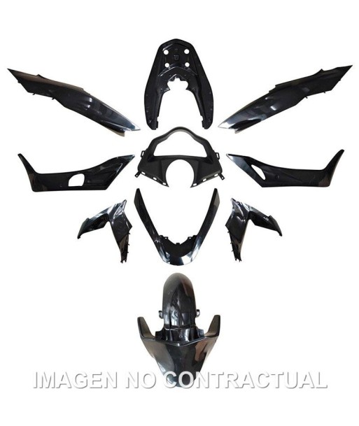 KIT PLASTICOS HERT HONDA PCX 125 NEGRO BRILLO