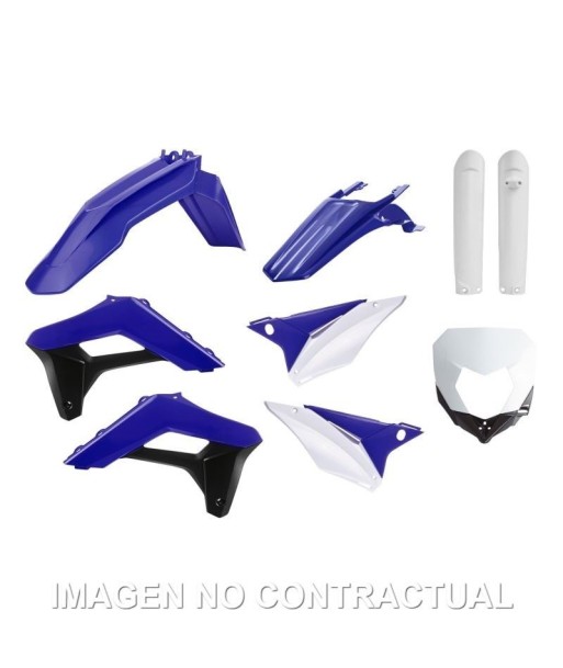 Kit completo de plásticos Polisport para Sherco SE-R/SEF-R(17/23) OEM color azul - blanco (enduro)
