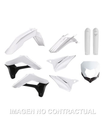 Kit completo de plásticos Polisport para Sherco SE-R/SEF-R(17/23) color blanco (enduro)