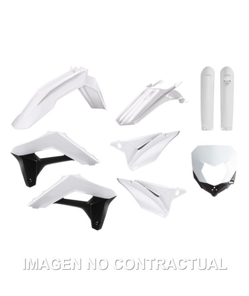 Kit completo de plásticos Polisport para Sherco SE-R/SEF-R(17/23) color blanco (enduro)