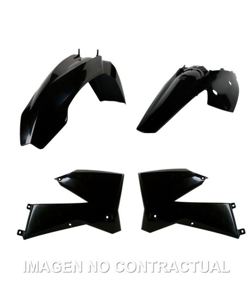 Kit estándar de plásticos Polisport para KTM EXC/EXC-F/XC/XC-F(05/07) color negro (enduro)