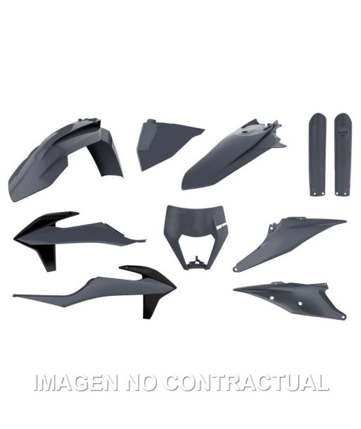 Kit completo de plásticos Polisport para KTM EXC/EXC-F(20/23) color gris (enduro)