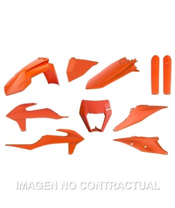 Kit completo de plásticos Polisport para KTM EXC/EXC-F (20-23) color naranja (enduro)