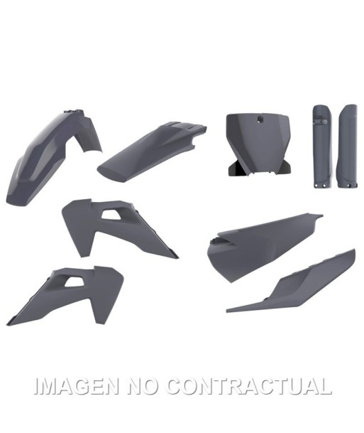 Kit completo de plásticos Polisport para Husqvarna TE/FE(20-23) color gris (MX)
