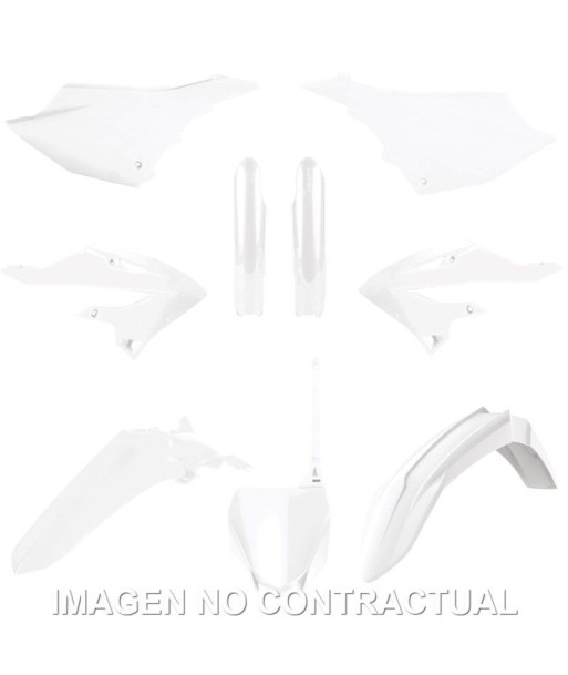 Kit completo de plásticos Polisport de restyling para Yamaha YZ125/250(22/24) color blanco (MX)