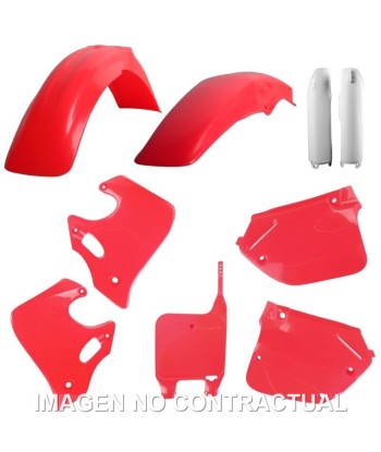 Kit completo de plásticos Polisport para Honda CR 125(93/94)/CR250(92/94) color rojo - blanco (MX)