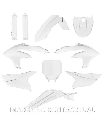 Kit completo de plásticos Polisport para Yamaha YZ450F(23/24) YZ250F(23) color blanco (MX)