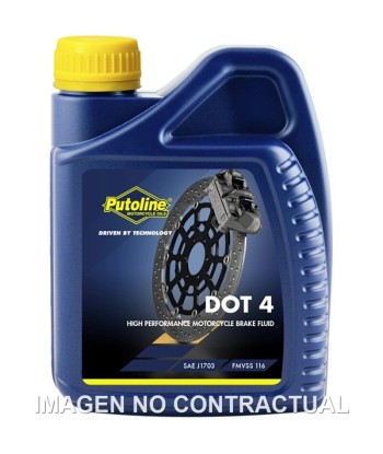 Botella Putoline DOT 4 BRAKE FLUID 500 ML