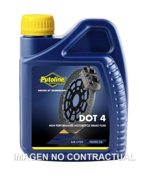Botella Putoline DOT 4 BRAKE FLUID 500 ML
