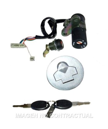 Kit llaves contacto, sillín y depósito Peugeot 50 XP6