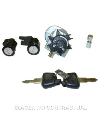 Kit llaves contacto, sillín y guantera Peugeot 50 Elyseo