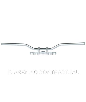 Manillar TRW acero 22 mm Superbike Confort plateado