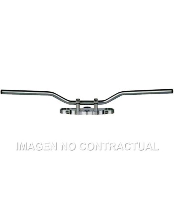 Manillar TRW acero 22 mm Superbike Confort cromado