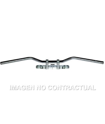 Manillar TRW acero 22 mm Superbike Sportive cromado