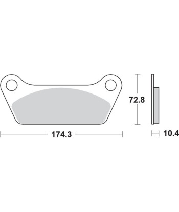 Pastilla de freno SBS P553-LF