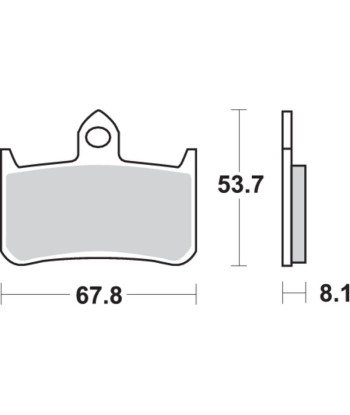 Pastilla de freno SBS P622-RQ