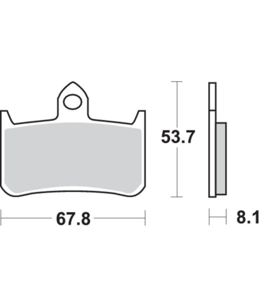 Pastilla de freno SBS P622-RQ