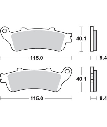 Pastilla de freno SBS P722-HS