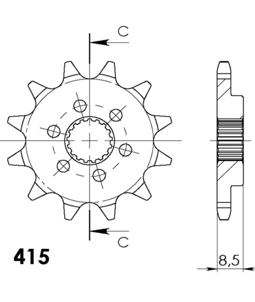 PIÑON SUPERSPROX KTM 415 X 11