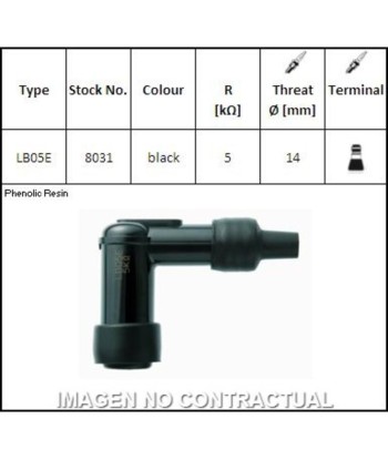 Pipa de Bujía NGK LB05E