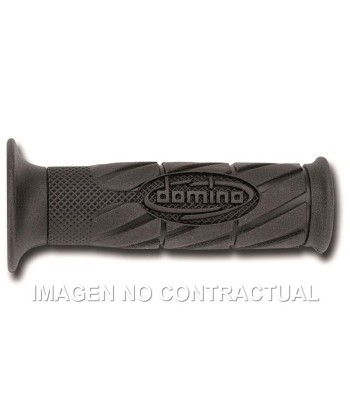 Puños Domino On Road con Logo Negros Cerrados D 22 mm L 120 mm