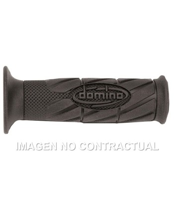 Puños Domino Scooter con Logo Negros abiertos Abiertos D 22 mm L 120 mm