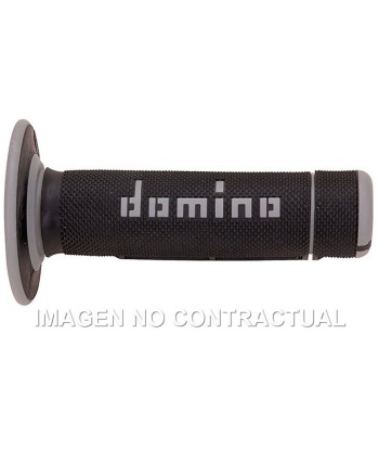 Puños Domino OFF Road Negro - Gris Cerrados D 22 mm L 118 mm