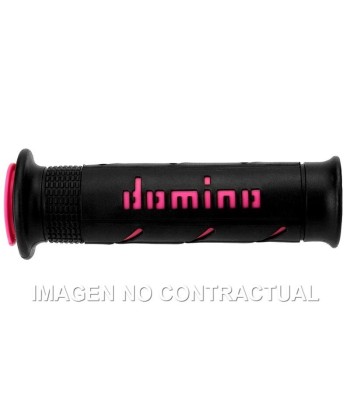 Puños Domino XM2 Super Soft Negro/Fucsia Abiertos D 22 mm L 120-125 mm