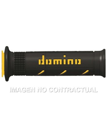 Puños Domino XM2 Super soft Negro - Amarillo Abiertos D 22 mm L 120-125 mm