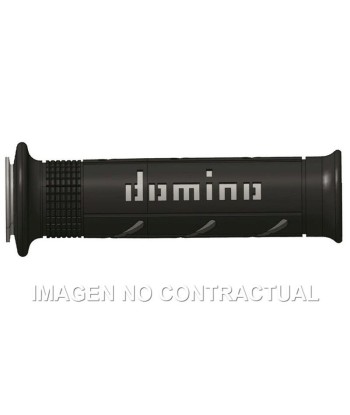 Puños Domino XM2 Super soft Negro - Gris Abiertos D 22 mm L 120-125 mm