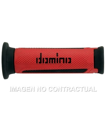 Puños Domino Turismo Rojo/Negro Abiertos D 22 mm L 120 mm