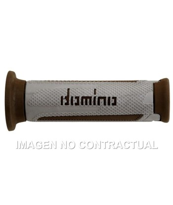 Puños Domino Turismo Plata-Marrón Abiertos D 22 mm L 120 mm
