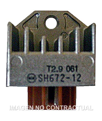 Regulador Japonés Sun SH672-12 - 12V - Trifase - CA/CC - 4 Fastons