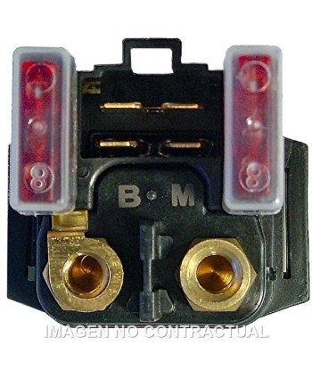 Rele de Arranque 12V - Con Fusible 10A - 4 Fastons